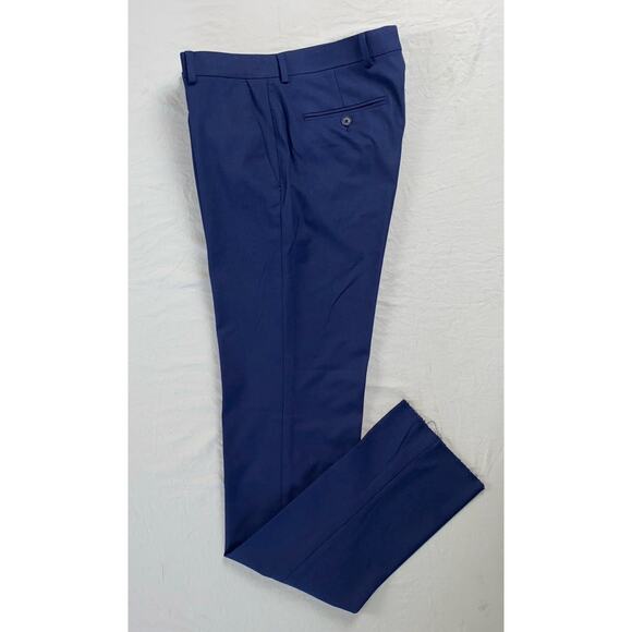 Egara Flat Front Stretch Microfiber Dress Pants, Slacks. Blue, Men's 32. NWOT! - Picture 1 of 9